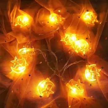 

Fairy Light 20LED Eid Mubarak Wedding Outdoor Fairy String Light Super Bright Battery Garden Xmas Decor Durable Romantic