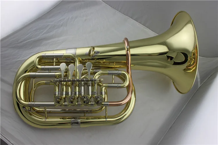 Description Picture 4 of itemGold Lacquer Rotary Euphonium ( 4 VALVE  Tone C/Bb)