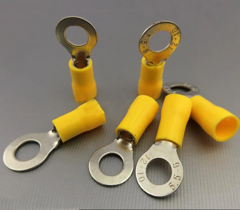 20pcs Ot Round Terminal Round Preinsulated End Rv5.56 Coldpressed