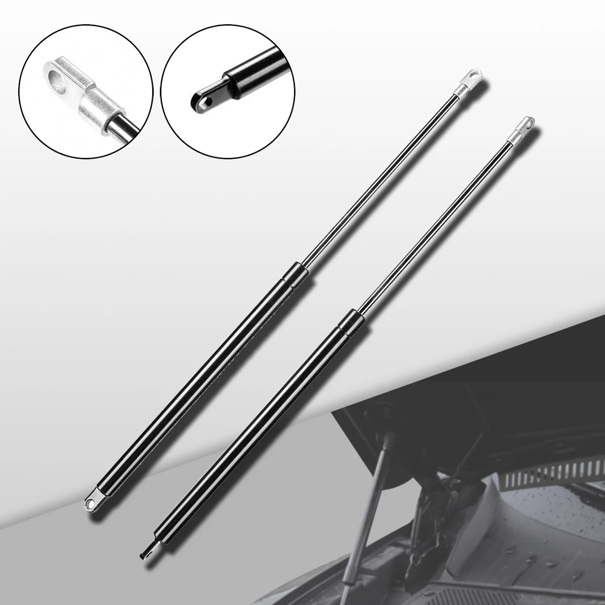 2 Pcs Anteriore Hood Ascensore Supporto Ammortizzatore Puntoni Per Jaguar Xjs 1976-1991 Bd48027