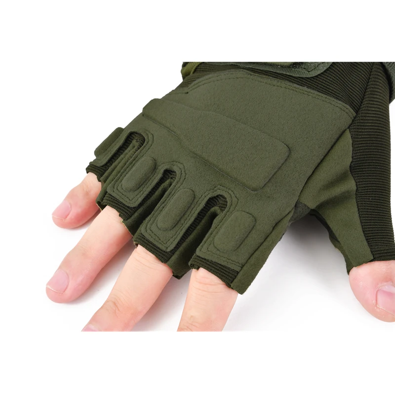 Outdoor Tactical Fingerless Half Finger Gloves For Sports Gym Fitness Motorcycle Riding Cycling Men Women Kids