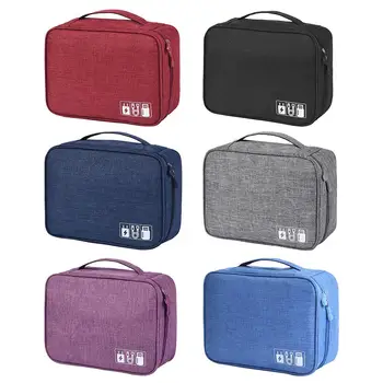 

Waterproof Travel Data Cable Storage Bags Daily Gadget Charger Zipper Outdoor Pouches Case Pocket Camo Bag For phone Packs