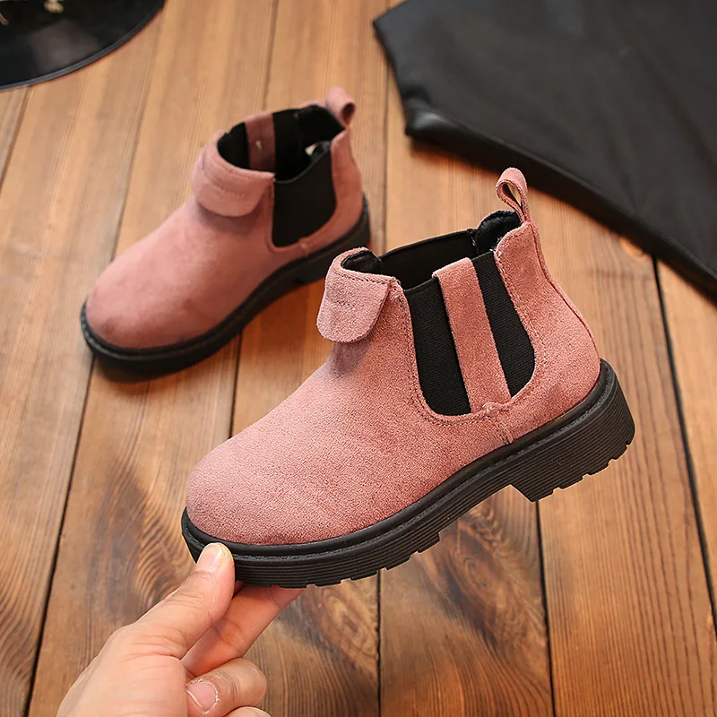 Fashion Autumn Winter New Kids Ankle Boots For Big Girls Winter Snow Boots Children Shoes 3 4 5 6 7 8 9 10 11 12 Year Old