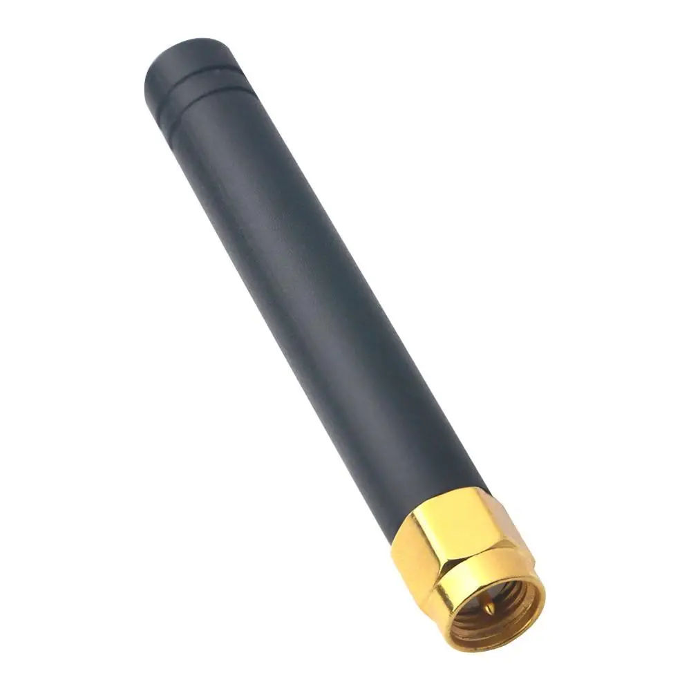 5 шт./лот 433 МГц резиновая 2 3dbi gains антенна с SMA штекер прямой разъем|rubber radio antenna|rubber