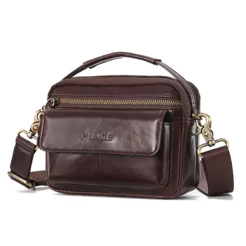 

Brand Fashion Casual Genuine Leather Bags Men's Shoulder Bag Hand Bag Crossbody Business Messenger Bags For Man New Arrival