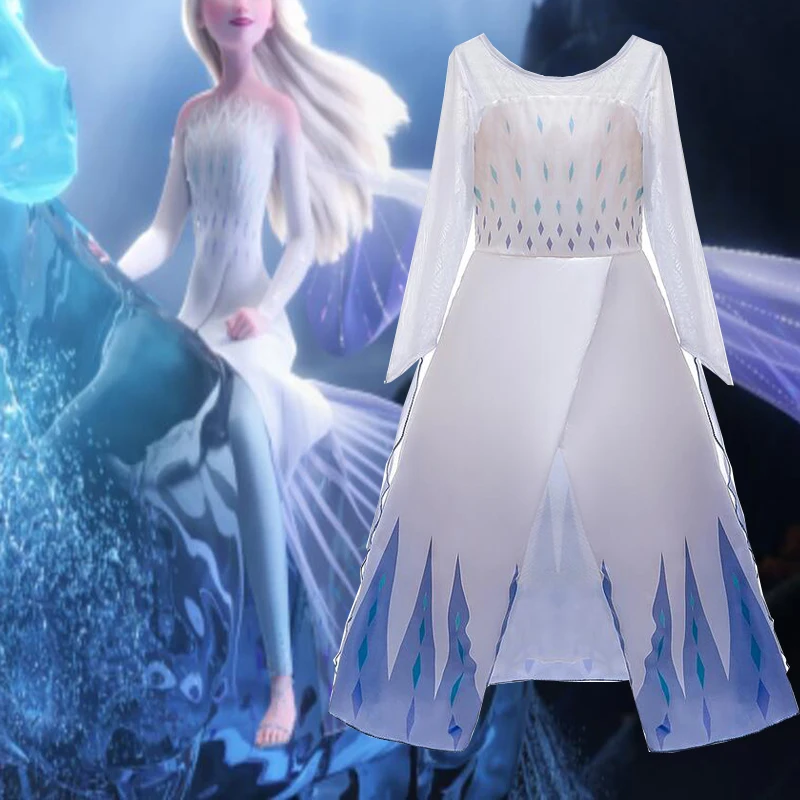 Снежная королева 2 платье для девочек маскарадный костюм Анны и Эльзы детский
