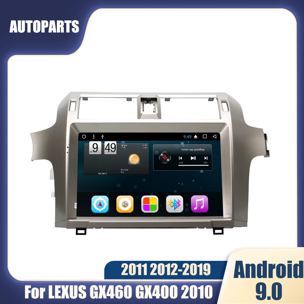 Android 9.0 MAX-PAD Car Multimedia Player streaming media For LEXUS GX460 GX400 2010 2011 2012 -2019 wifi radio stereo head unit |
