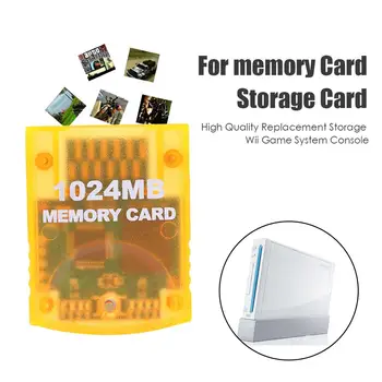 

High Speed 1024MB Memory Storage Card Fit for Nintendo Wii Gamecube GC Console High Transmission Rate Compact and Portable