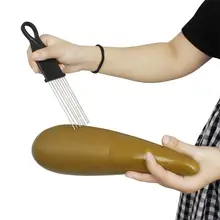 Аксессуары для музыкальных инструментов SY-08 Профессиональный Guiro с скребком Orff музыкальный инструмент пластиковый коричневый скребок ударные