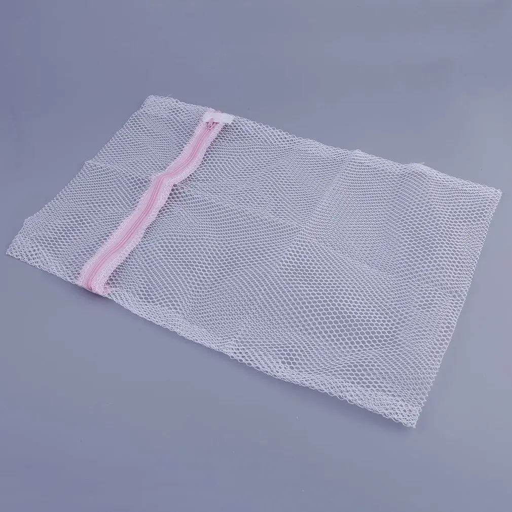 2 Size Zippered Mesh Laundry Wash Bags Delicates Lingerie Bra Socks Underwear Washing Foldable Machine Clothes Protection Net