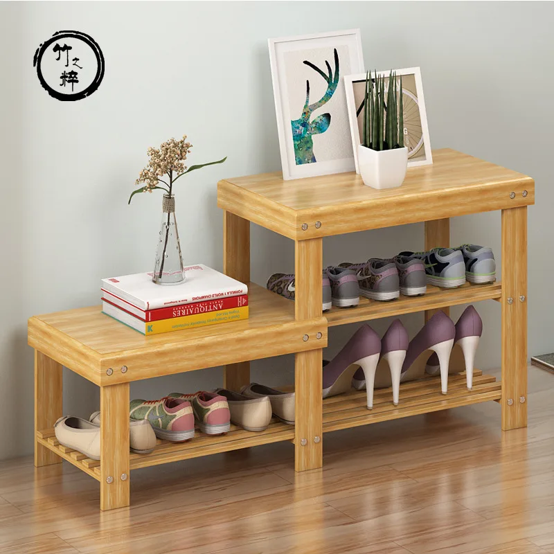 

Shoe Rack Simplicity Multilayer Dustproof Shoe Footstool Household Storage Rack Dormitory Province Space Doorway Storage Solid W