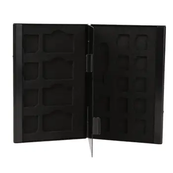 

21 in 1 Micro SIM Card Holder Storage Box Nano Card Case Protector Aluminum Anti-magnetic 21slots Cards Storage Case Box