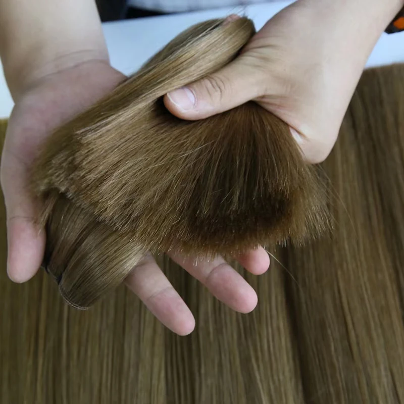 Raw Chinese Virgin Straight 100% Human Braiding Hair Bulk Machine Made #613 #4 #27 No Weft Remy Human Hair Bulk Natural