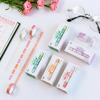 

10Pcs Decorative DIY Scrapbooking Sticker Adhesive Masking Craft Washi Tape