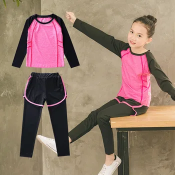 

children's sportswear Yoga Leggings Running T-shirt Sport Suit
