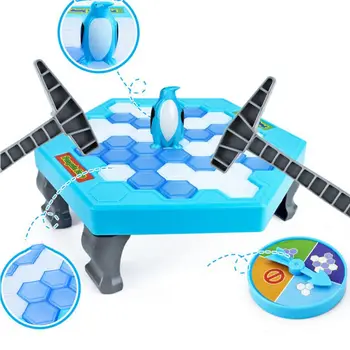 

Mini Penguin Trap Board Game Ice Breaking Save The Penguin Party Game Parent-child Interactive Entertainment Table Toys