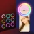 LED Selfie Ring Light For Mobile Phone Portable RGB Colorful Flash Lamp Lights For YouTube Vlog Cellphone Live Fill Lighting