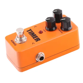 

New FDD2 Timer Orange Pure Analog Delay Mini Guitar Effect Pedal Device With Gold Straight Pedal Connectors Guitar Accessories
