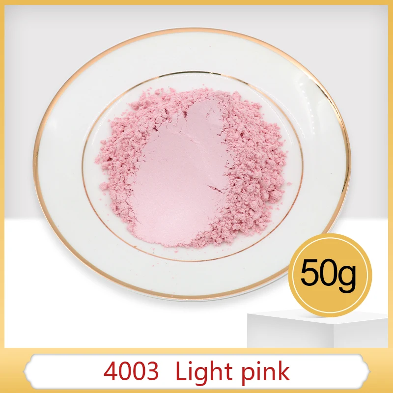 Light Pink Pearl Powder Pigment Mineral Mica Powder DIY Dye Colorant for Soap Automotive Arts Crafts