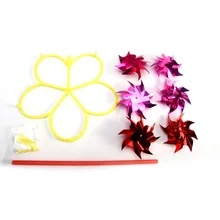 6 колеса красочные пластиковые блестки ветряная мельница Whirligig ветер Spinner домашний дворовый садовый декор