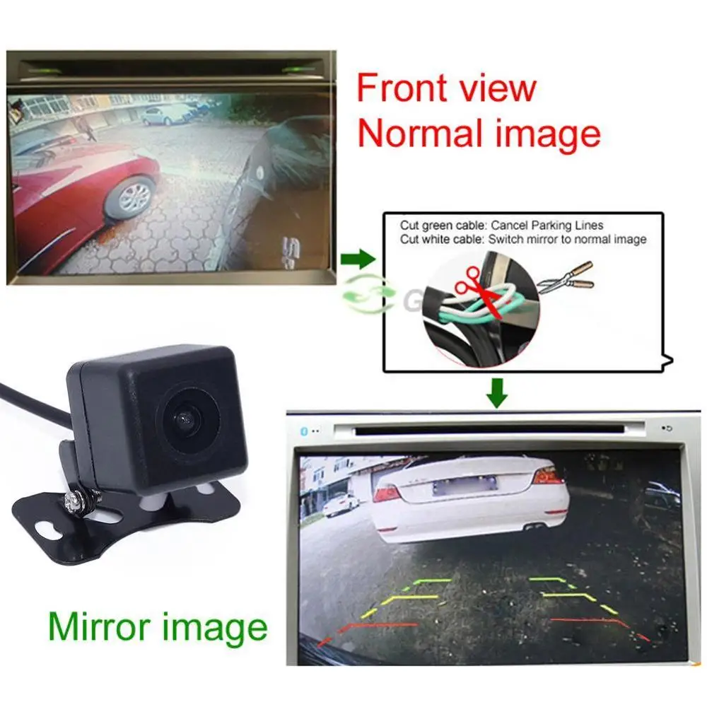 Новая Автомобильная камера заднего вида универсальная HD ночного видения