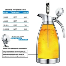 Нержавеющая сталь чай горшок Кофе чайник кувшин графин вакуумная термальная бутылка двойной