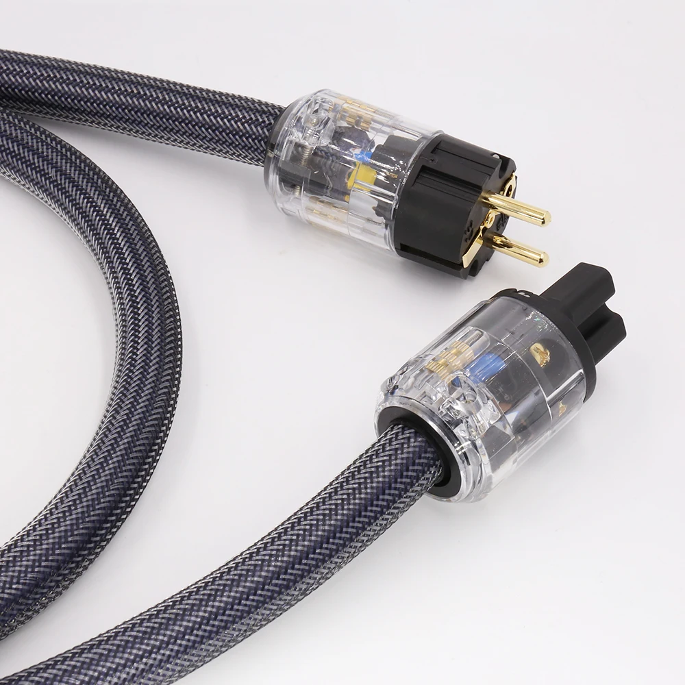 Hallo-End 4 Platz hifi audio EU/UNS Netzkabel Reinem Kupfer Power Kabel