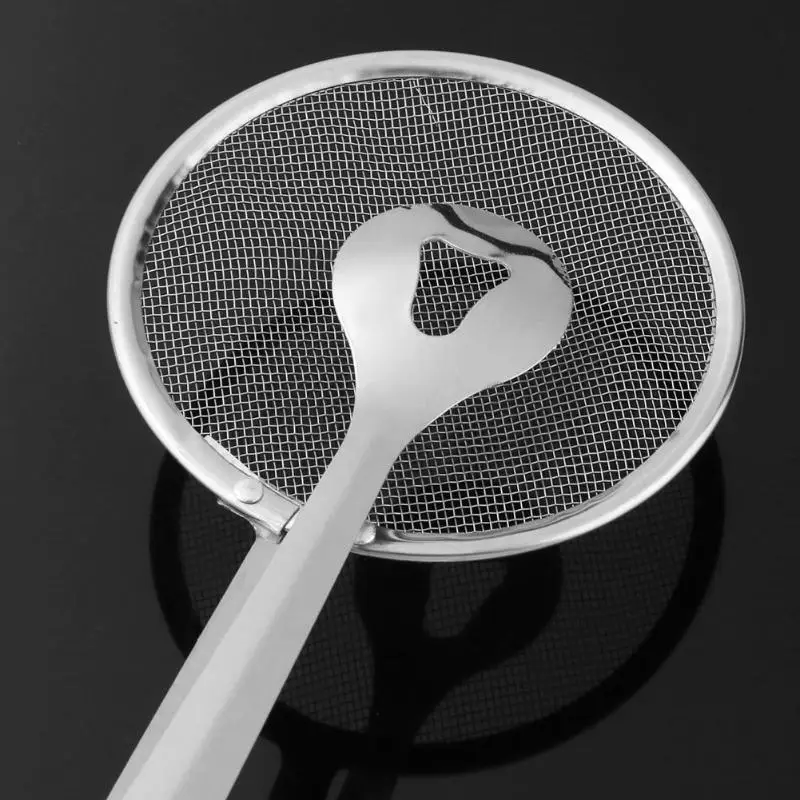 Multi-functional Food Filter Spoon With Clip Mesh Strainer Spoon Oil-Frying BBQ Salad Kitchen Colander Stainless kitchen Gadgets