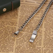 Новый Античный винтажный черный серебристый Бронзовый Золотой держатель цепи из нержавеющей стали для карманных часов цепочка из сплава для подвесных часов Новый Античный винтажный черный серебристый Бронзовый Золотой держатель цепи из нержавеющей стали для карманных часов цепочка из сплава для подвесных часов