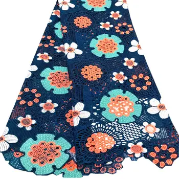 

Most popular sunflowers embroidery cord laces African guipure lace fabric Nigerian Swiss garment cloth Skin Healthy top quality