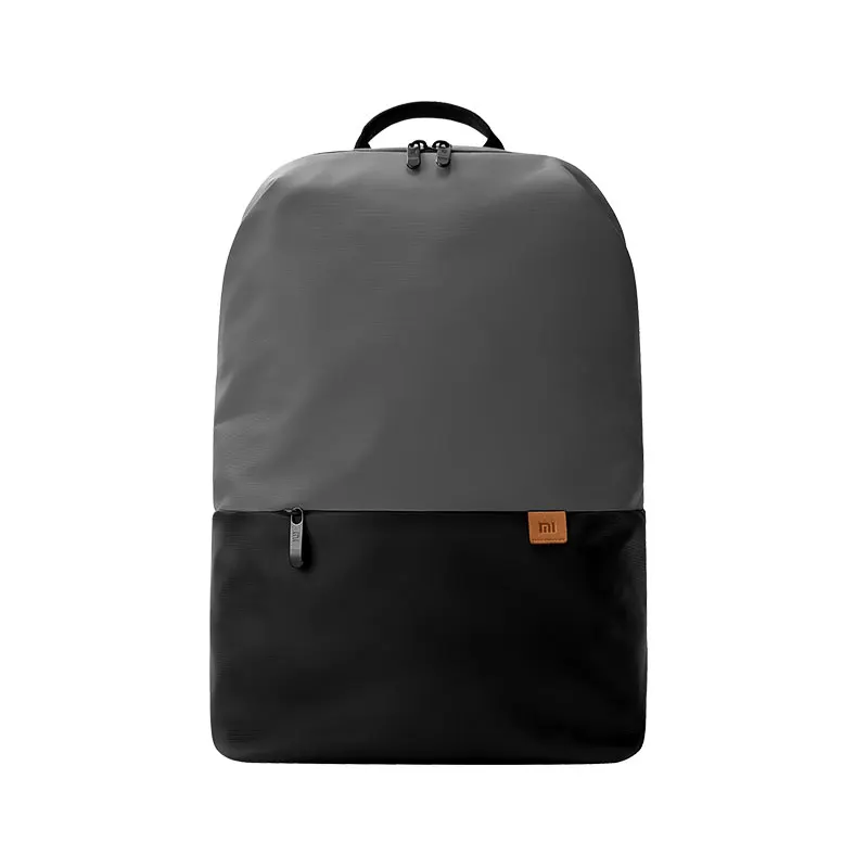 Простой повседневный рюкзак Xiaomi, вместительный рюкзак для путешествий, водонепроницаемый, 15,6 дюймов, для ноутбука, на ощупь, ткань - Цвет: Gray