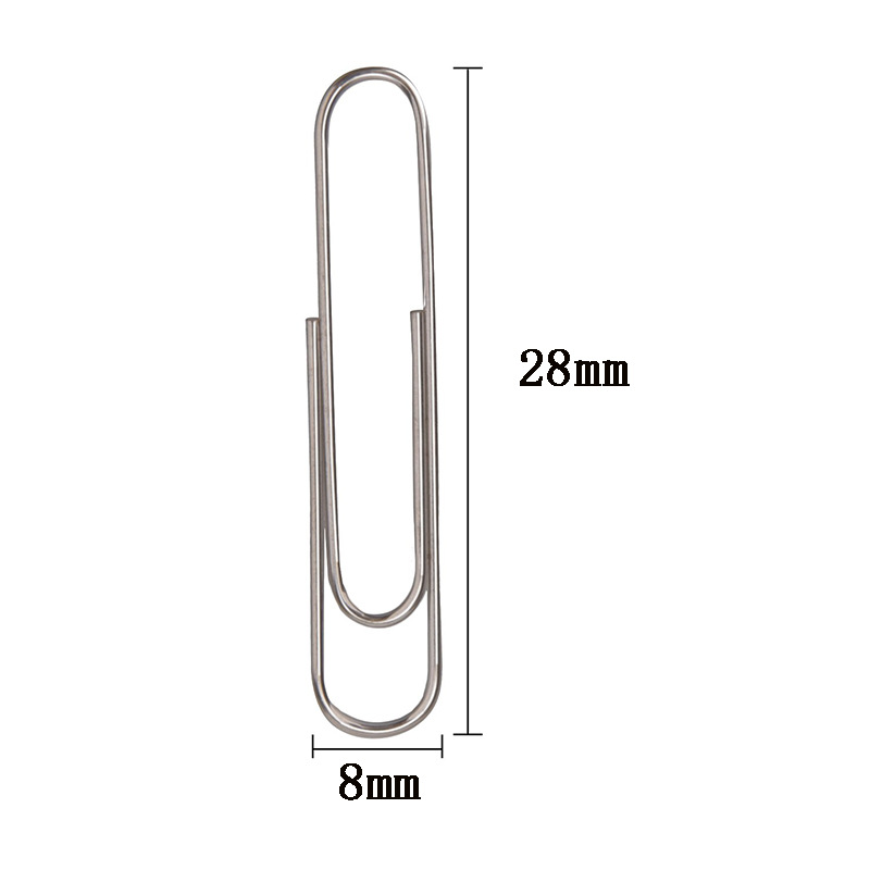 80pcs/box Metal Paper Clip Bookmark Nitinol Memory Change Self Bending