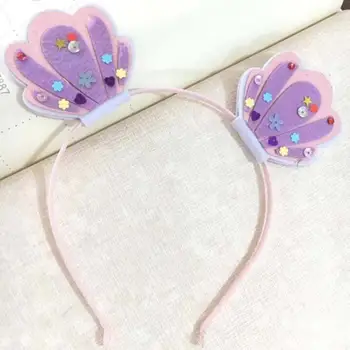 

Sequins Cat Ears Cartoon Shell Sequins Stars Love Ornament Headband For Girl Baby Hair Band 2019 Autumn Winter Headwear