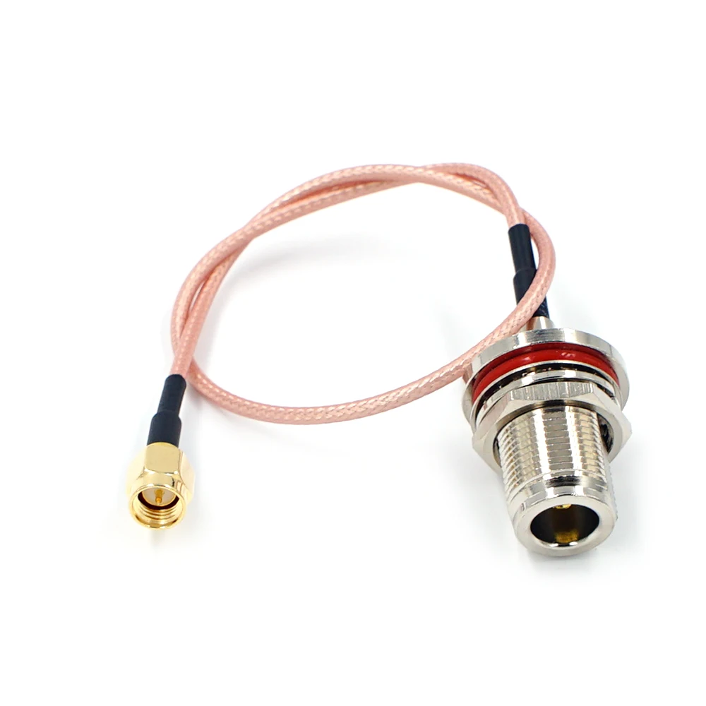 Enhanced RF Coaxial Pigtail Cable with N Female Bulkhead to SMA Male Connector
