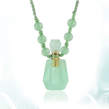 

1PC Natural Stone Essential Oil Bottles Pendants Necklace Perfume Bottle Pendants Necklace Women Necklace