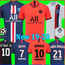Футболка для взрослых Camisa PSG Jersey Повседневная футболка для взрослых MBAPPE DIALLO CAVANI Home Out Third