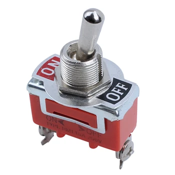 

New AC 250V 15A SPST 2 Position On/OFF Toggle Switch 2 Pcs