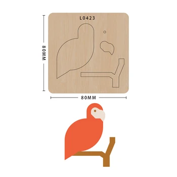 

SMVAUON Cutting Mold Wood Dies Bird Scrapbooking Cutting Dies Multiple Various Pattern Series