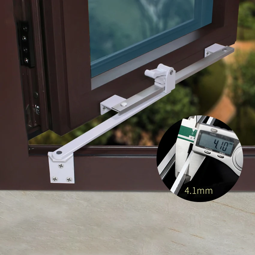 Plasitc Steel Window Wind Brace Retractable Wind Support Limiter Angle Controller Safety Fixed Sliding Door Window Accessories