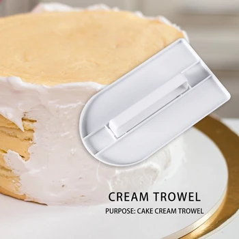 

Fondant Cream Plastic Mold Cake Scraper Smoother Polisher Decor Tools Spatulas DIY Fondant Cake Cream Smoothing Tools