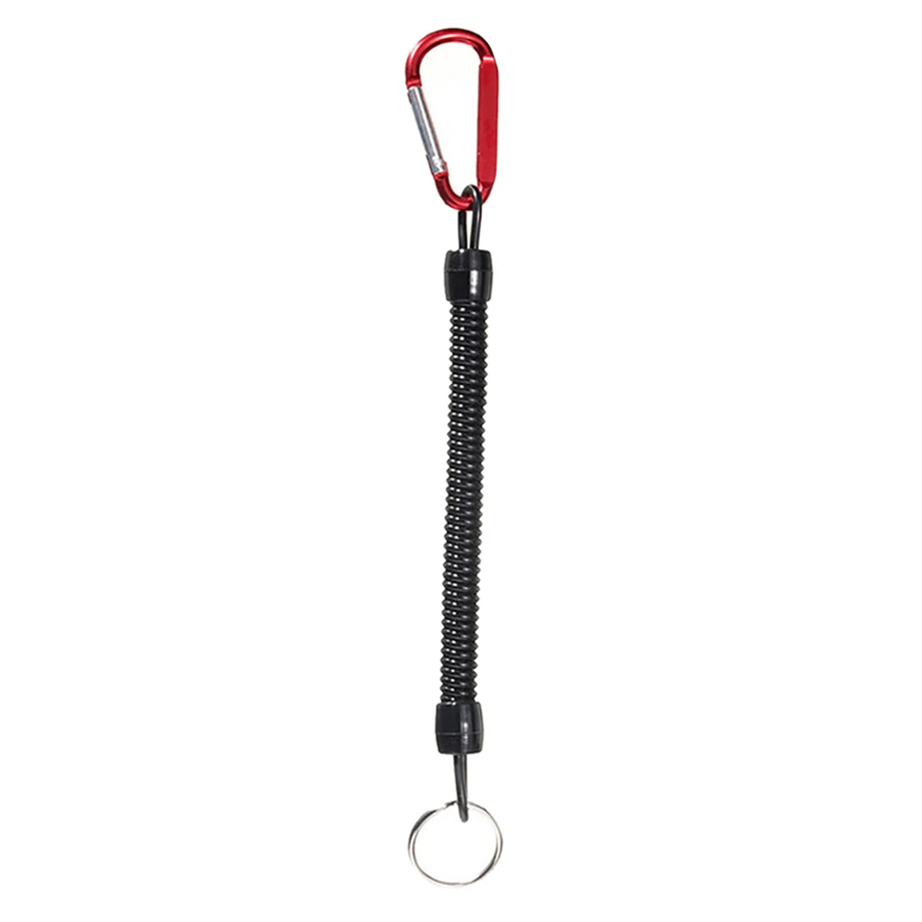 Fishing Lanyards Kayak Boating Heavy Duty Fishing Tool Safety Coil Lanyard Retractable 100-120cm/39-47inch