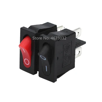 

10pcs KCD1-110 2 Pin 250V 6A Boat Switch Snap-in SPST ON OFF Rocker Position