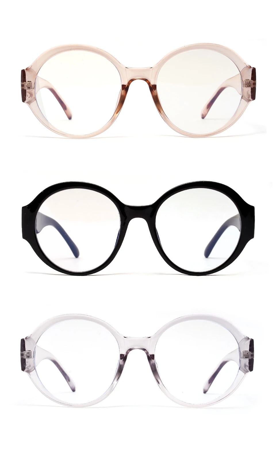 Peekaboo анти синие компьютерные очки женские прозрачные ретро толстые рамки большие круглые оправы очки для мужчин черные