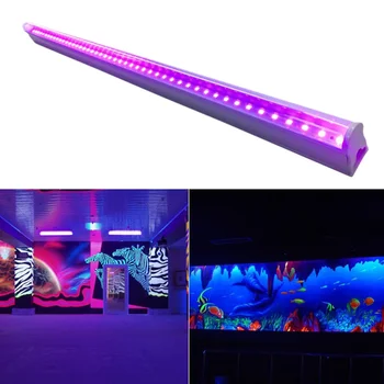 

1PC UV Tube Light LED with US Plug Durable Blacklight Light UV Tube Lamp for Bar KTV