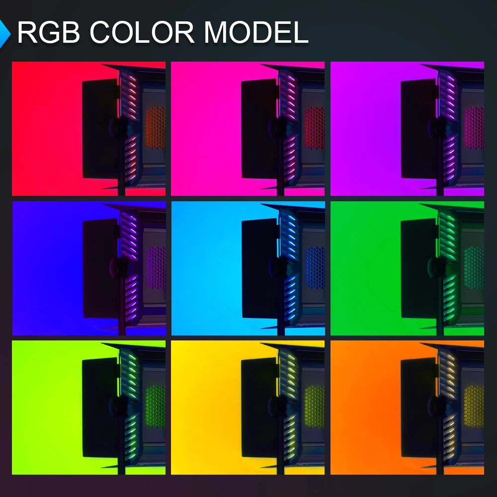 Приложение управления RGB светодиодный светильник Yidoblo A-2200C фотографии; непрерывный светильник ing DMX совместимый фотостудия видео фильм светильник+ сумка