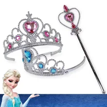 Новинка, ледяная Корона, мерцающие аксессуары для волос для девочек, принцесса, свадебная корона, диадема со стразами, обруч, повязка на голову, повязки для волос, подарки