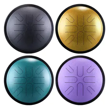 

10 Inch 8 Tone Japanese Tune Travel Drum Ethereal Drum Steel Tongue Drum Leisure Percussion Instrument Yoga Meditation Hand Pan