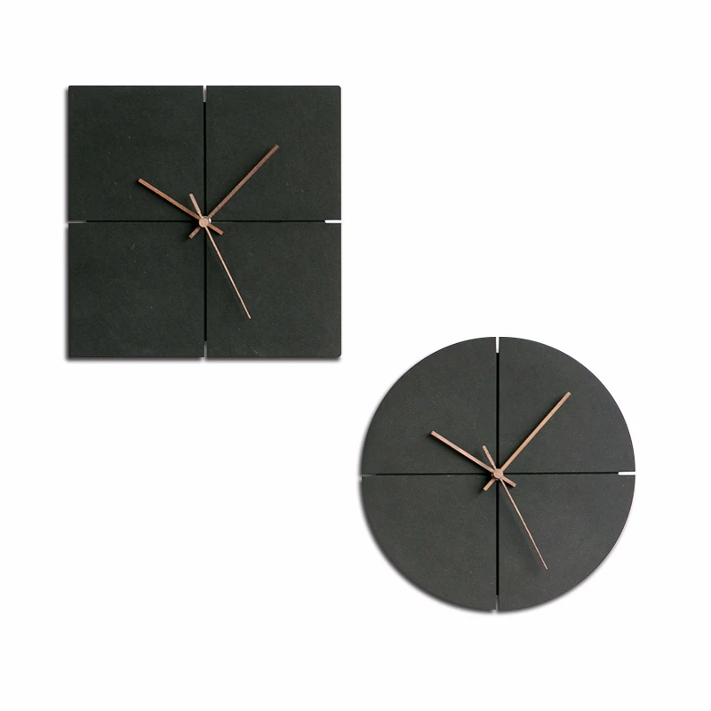 Круглые бетонные настенные часы силиконовая форма для гостиной спальни Шестигранная цементная форма в виде часов штукатурка Смола квадратная настенная форма в виде часов