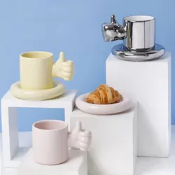 Luxury Cup And Saucer Set Bone China Coffee Mug Nordic Original Tea Cups And Saucer Sets Espresso Cups Mug Aesthetic Tableware