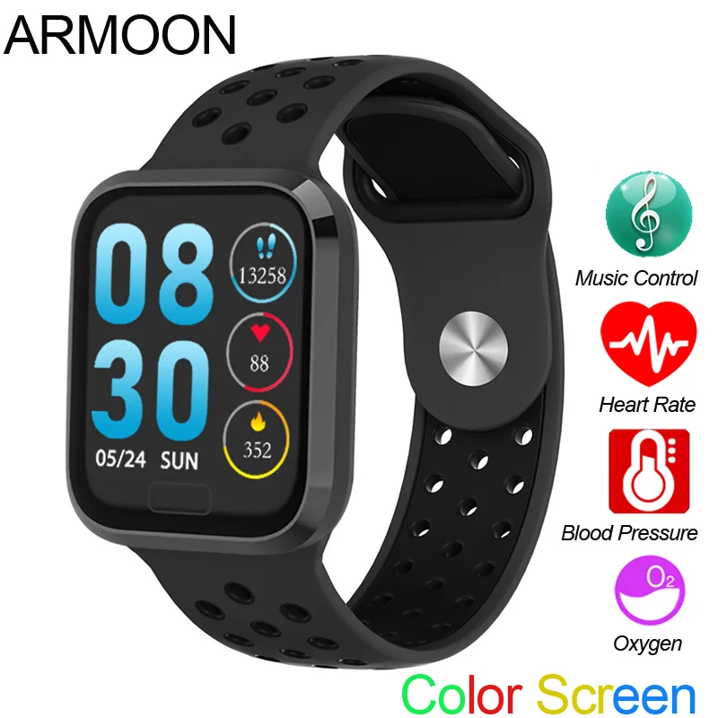 Smart Sport Watch M98 Android IOS Heart Rate Blood Pressure Bracelet Fitness Tracker Sleep Monitor Color Music Call Message Band